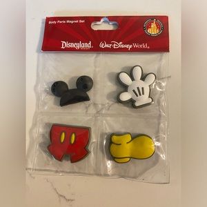 Disneyland Mickey Body Part Magnet set